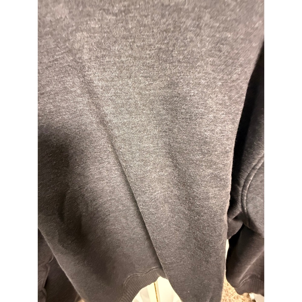 Zenana Mineral Wash Sweatshirt Charcoal Grey Pullover Fleece S/M - Picture 2 of 4